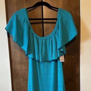 LuLaRoe Teal Cocktail Dress (stretchy)